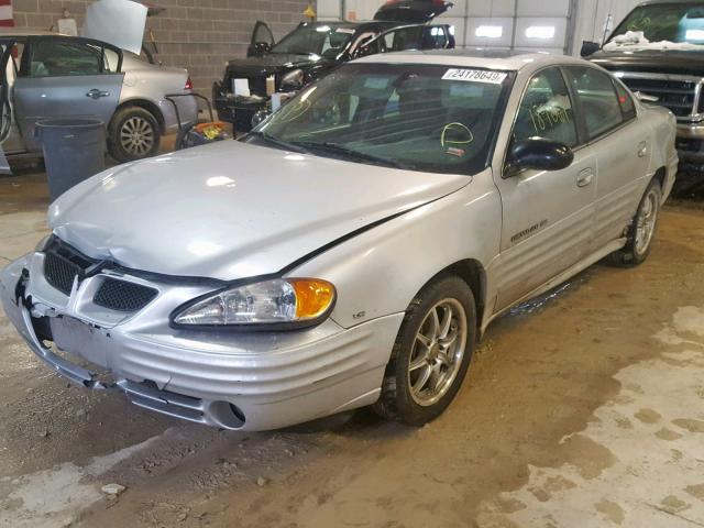 1G2NF52EX2M583705 - 2002 PONTIAC GRAND AM S SILVER photo 2