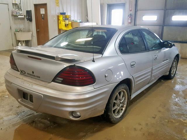 1G2NF52EX2M583705 - 2002 PONTIAC GRAND AM S SILVER photo 4