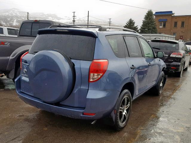 JTMZD33V976026978 - 2007 TOYOTA RAV4 BLUE photo 4