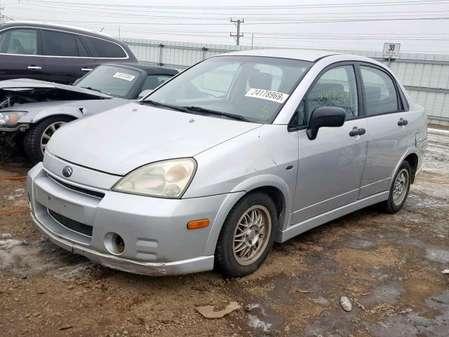 JS2RA61S445207237 - 2004 SUZUKI AERIO S SILVER photo 2