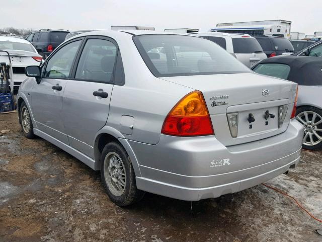 JS2RA61S445207237 - 2004 SUZUKI AERIO S SILVER photo 3