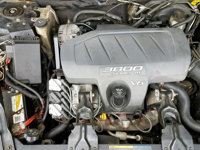 2G2WP522251262622 - 2005 PONTIAC GRAND PRIX BLACK photo 7