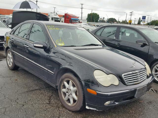 WDBRF61J33A465028 - 2003 MERCEDES-BENZ C 240 BLACK photo 1