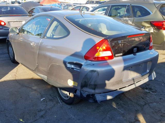 JHMZE1373YT001658 - 2000 HONDA INSIGHT SILVER photo 3