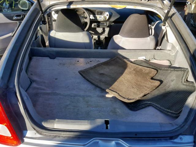 JHMZE1373YT001658 - 2000 HONDA INSIGHT SILVER photo 6