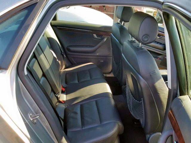 WAUDG78E75A553751 - 2005 AUDI A4 3.2 QUA GRAY photo 6