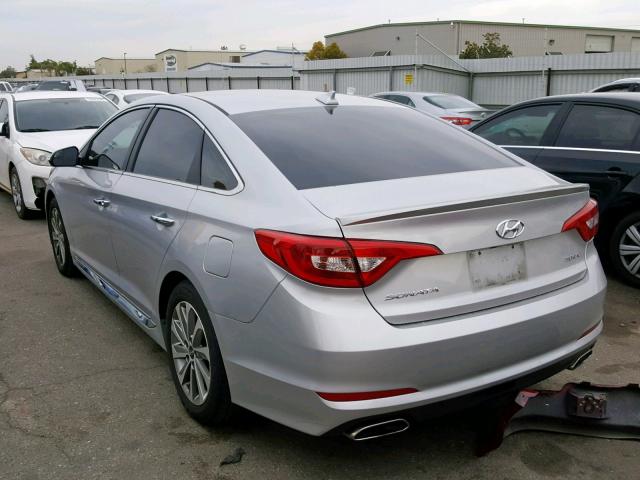 5NPE34AF6HH547568 - 2017 HYUNDAI SONATA SPO SILVER photo 3