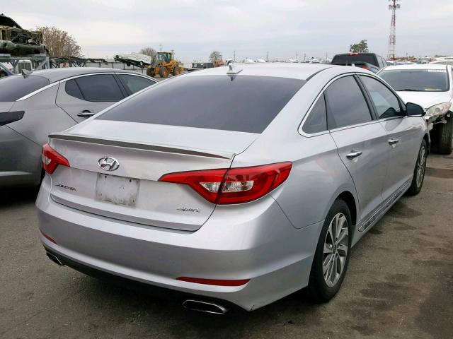 5NPE34AF6HH547568 - 2017 HYUNDAI SONATA SPO SILVER photo 4