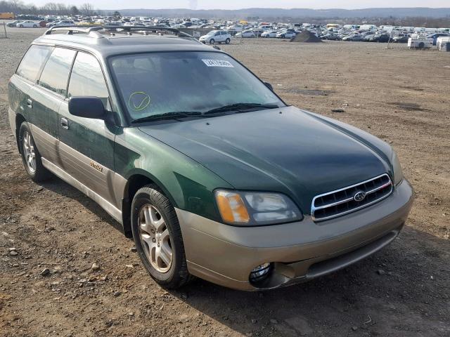 4S3BH665616673798 - 2001 SUBARU LEGACY OUT GREEN photo 1