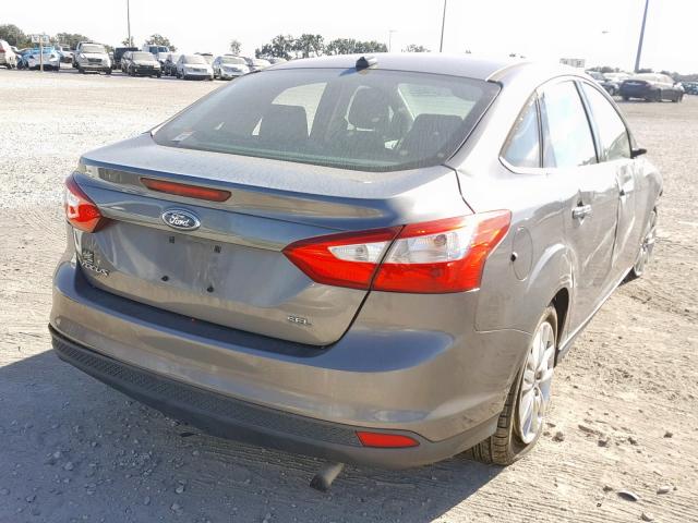 1FAHP3H20CL117978 - 2012 FORD FOCUS SEL GRAY photo 4