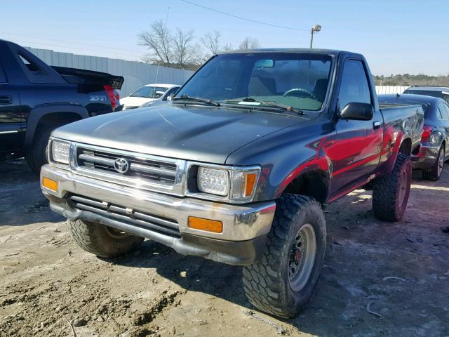 4TARN01P5PZ152040 - 1993 TOYOTA PICKUP 1/2 GRAY photo 2