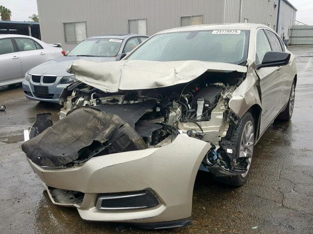2G11X5SL6F9104200 - 2015 CHEVROLET IMPALA LS GOLD photo 2