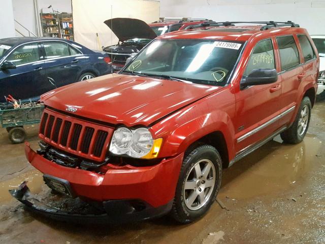 1J8GR48K39C542862 - 2009 JEEP GRAND CHER MAROON photo 2