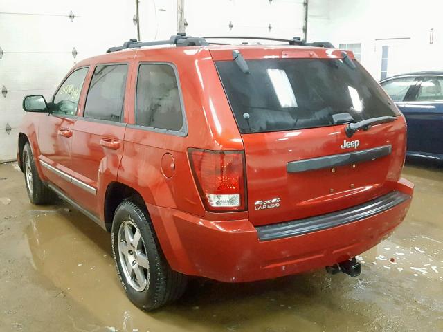 1J8GR48K39C542862 - 2009 JEEP GRAND CHER MAROON photo 3