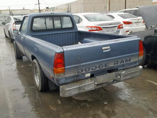 JB7FP24D9FP802111 - 1985 DODGE D50 CUSTOM BLUE photo 3