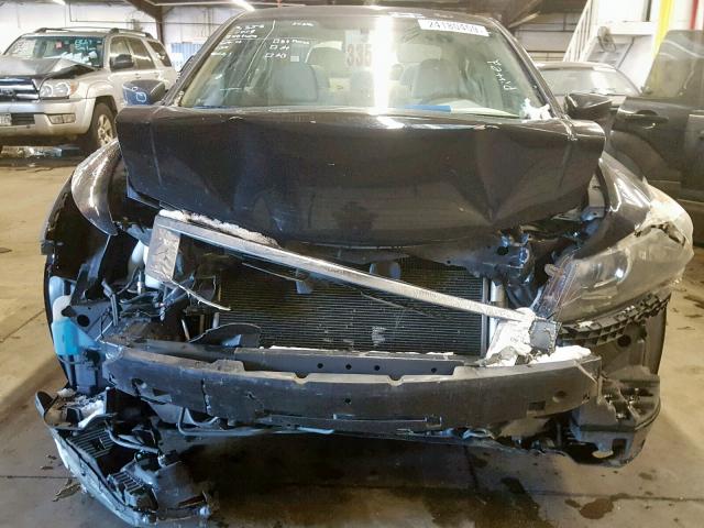 1HGCP26398A092321 - 2008 HONDA ACCORD BLACK photo 7