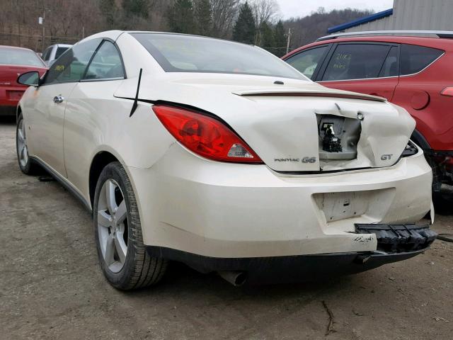 1G2ZH361984302946 - 2008 PONTIAC G6 GT WHITE photo 3