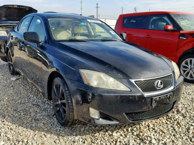 JTHBK262575038861 - 2007 LEXUS IS 250 BLACK photo 1