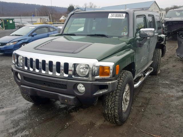 5GTDN136368272649 - 2006 HUMMER H3 GREEN photo 2