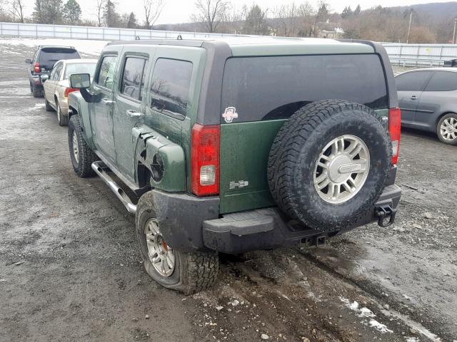 5GTDN136368272649 - 2006 HUMMER H3 GREEN photo 3