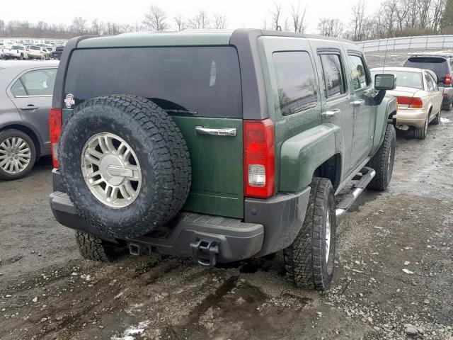 5GTDN136368272649 - 2006 HUMMER H3 GREEN photo 4