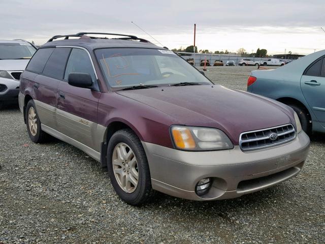 4S3BH6751Y6657968 - 2000 SUBARU LEGACY OUT MAROON photo 1