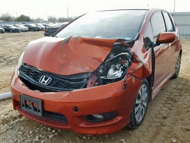 JHMGE8H57CC012792 - 2012 HONDA FIT SPORT ORANGE photo 2