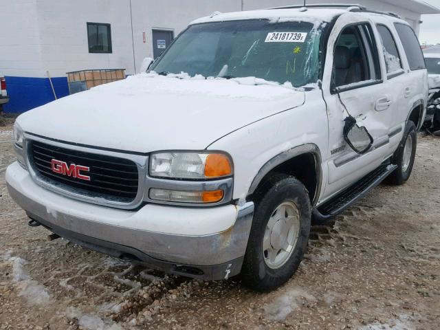 1GKEK13Z43R156689 - 2003 GMC YUKON WHITE photo 2