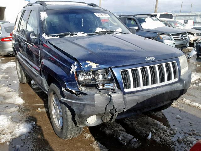 1J4GW48S14C356403 - 2004 JEEP GRAND CHER BLUE photo 1