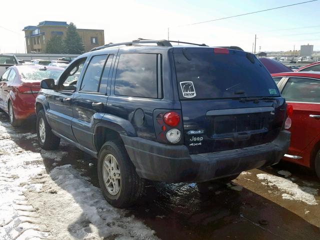 1J4GW48S14C356403 - 2004 JEEP GRAND CHER BLUE photo 3