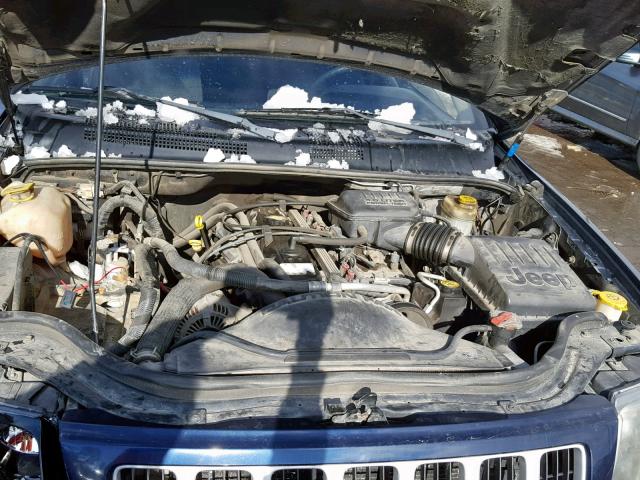 1J4GW48S14C356403 - 2004 JEEP GRAND CHER BLUE photo 7