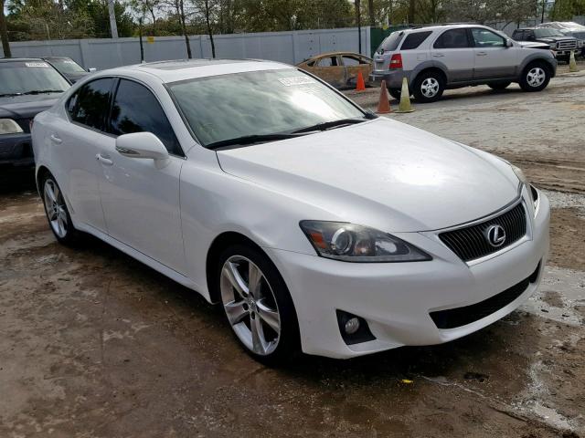 JTHBF5C22B5138337 - 2011 LEXUS IS 250 WHITE photo 1