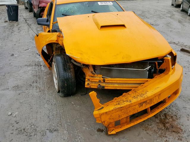 1ZVHT82H485110220 - 2008 FORD MUSTANG GT YELLOW photo 9