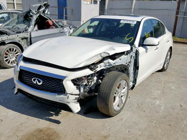 JN1EV7AP6JM359426 - 2018 INFINITI Q50 LUXE WHITE photo 2