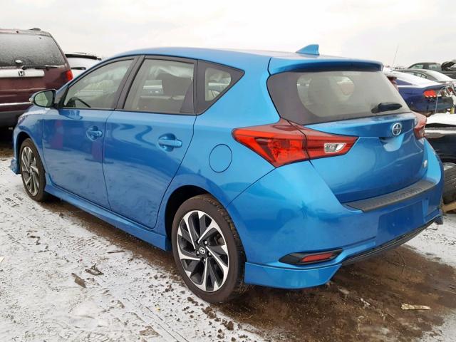 JTNKARJE2GJ508314 - 2016 TOYOTA SCION IM BLUE photo 3