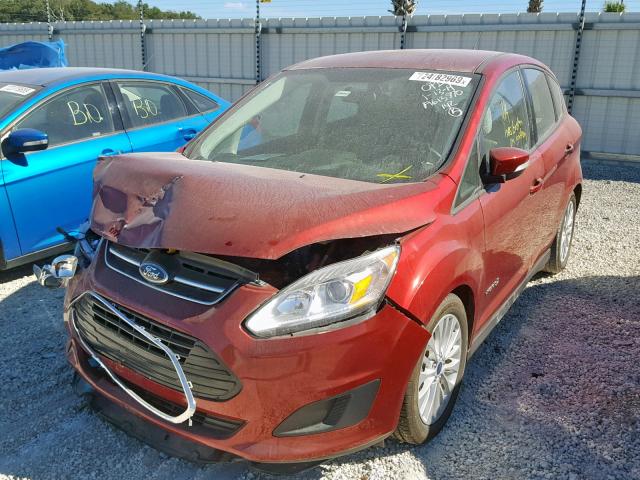 1FADP5AUXHL115779 - 2017 FORD C-MAX SE RED photo 2