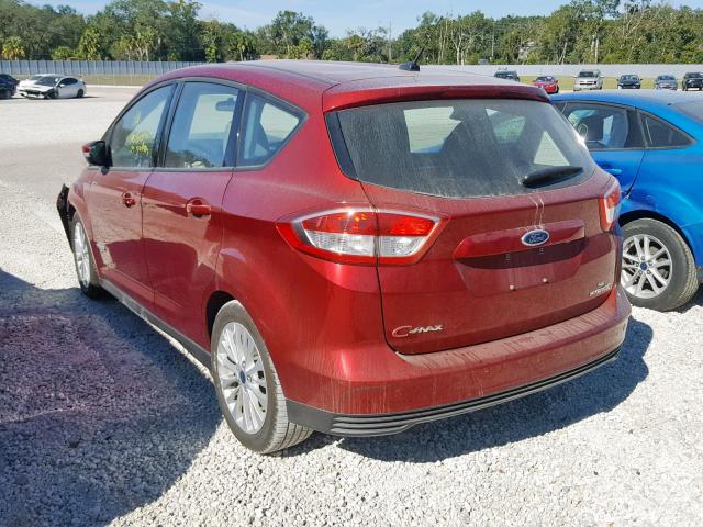 1FADP5AUXHL115779 - 2017 FORD C-MAX SE RED photo 3