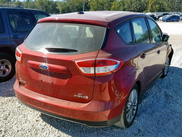 1FADP5AUXHL115779 - 2017 FORD C-MAX SE RED photo 4
