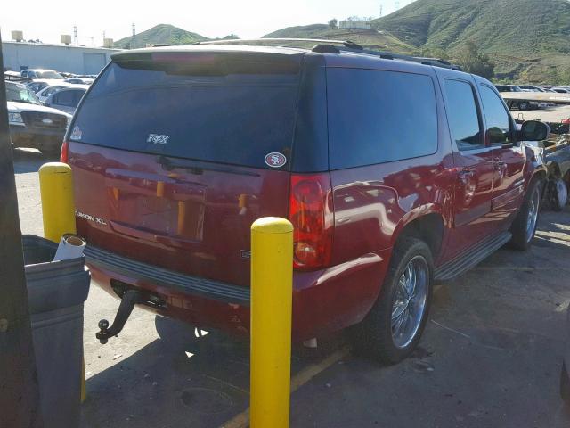 1GKFC16J97J254175 - 2007 GMC YUKON XL C MAROON photo 4