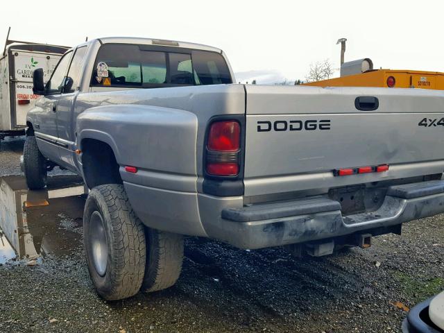 1B7MF33781J550665 - 2001 DODGE RAM 3500 SILVER photo 3