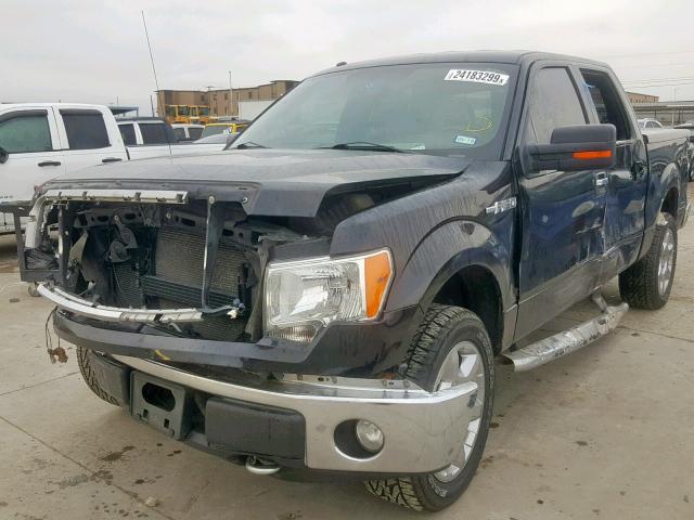 1FTFW1EF0DKD94086 - 2013 FORD F150 SUPER BLACK photo 2