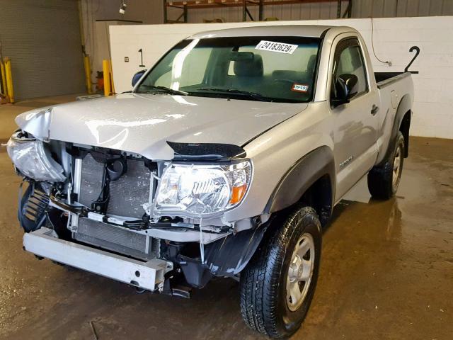 5TEPX42N56Z222844 - 2006 TOYOTA TACOMA SILVER photo 2