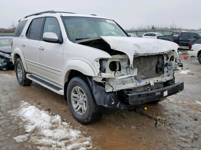 5TDBT48A37S285336 - 2007 TOYOTA SEQUOIA LI WHITE photo 1