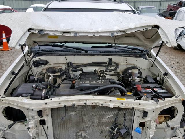 5TDBT48A37S285336 - 2007 TOYOTA SEQUOIA LI WHITE photo 7