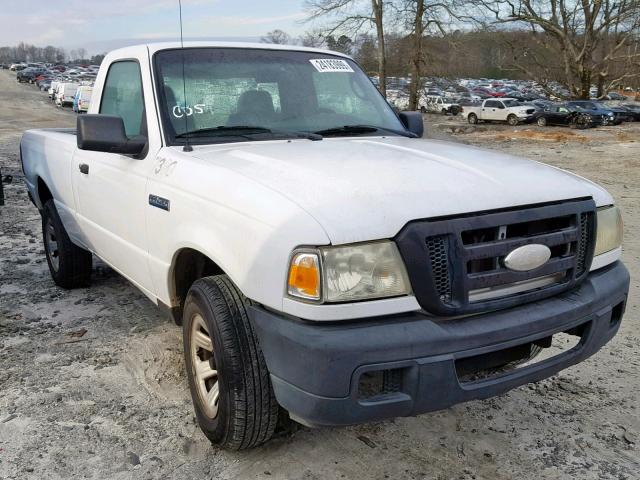 1FTYR10D86PA87714 - 2006 FORD RANGER WHITE photo 1