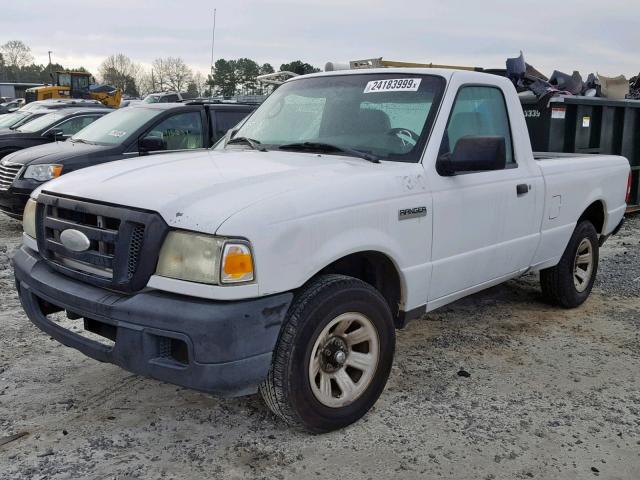 1FTYR10D86PA87714 - 2006 FORD RANGER WHITE photo 2