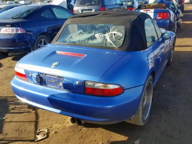 WBSCK9344YLC93501 - 2000 BMW M ROADSTER BLUE photo 3