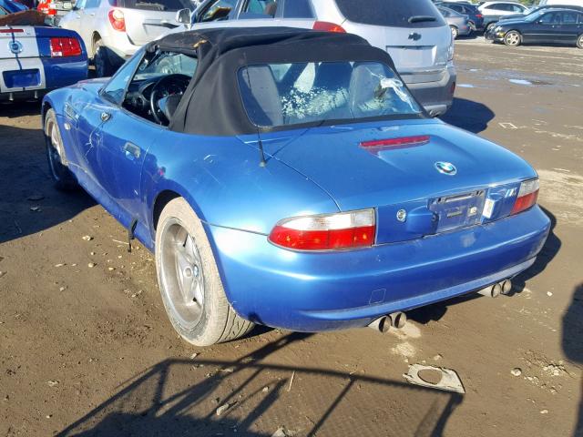 WBSCK9344YLC93501 - 2000 BMW M ROADSTER BLUE photo 4