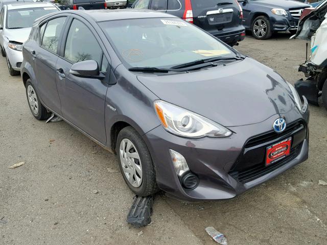 JTDKDTB32F1107351 - 2015 TOYOTA PRIUS C GRAY photo 1