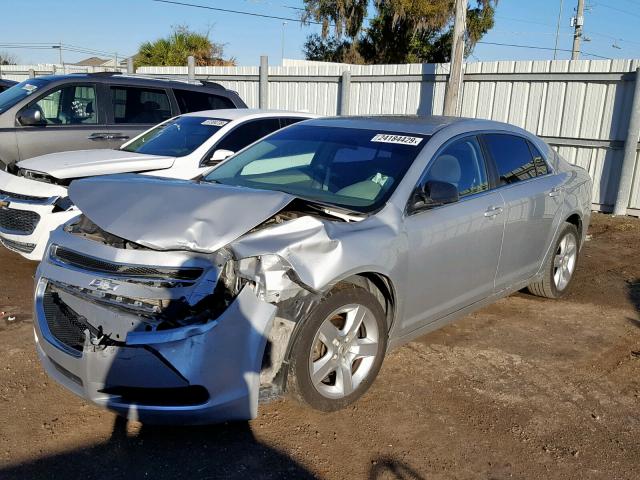 1G1ZA5EU7BF180292 - 2011 CHEVROLET MALIBU LS SILVER photo 2